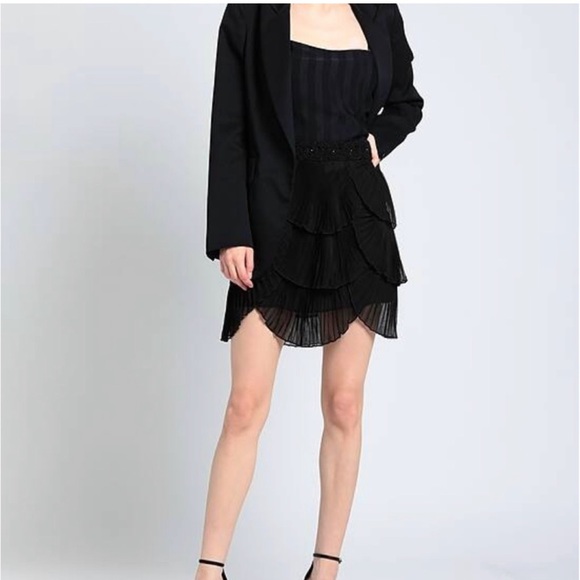 Marc Ellis Mini Skirt with Beaded Waist Small NWOT - Picture 2 of 4